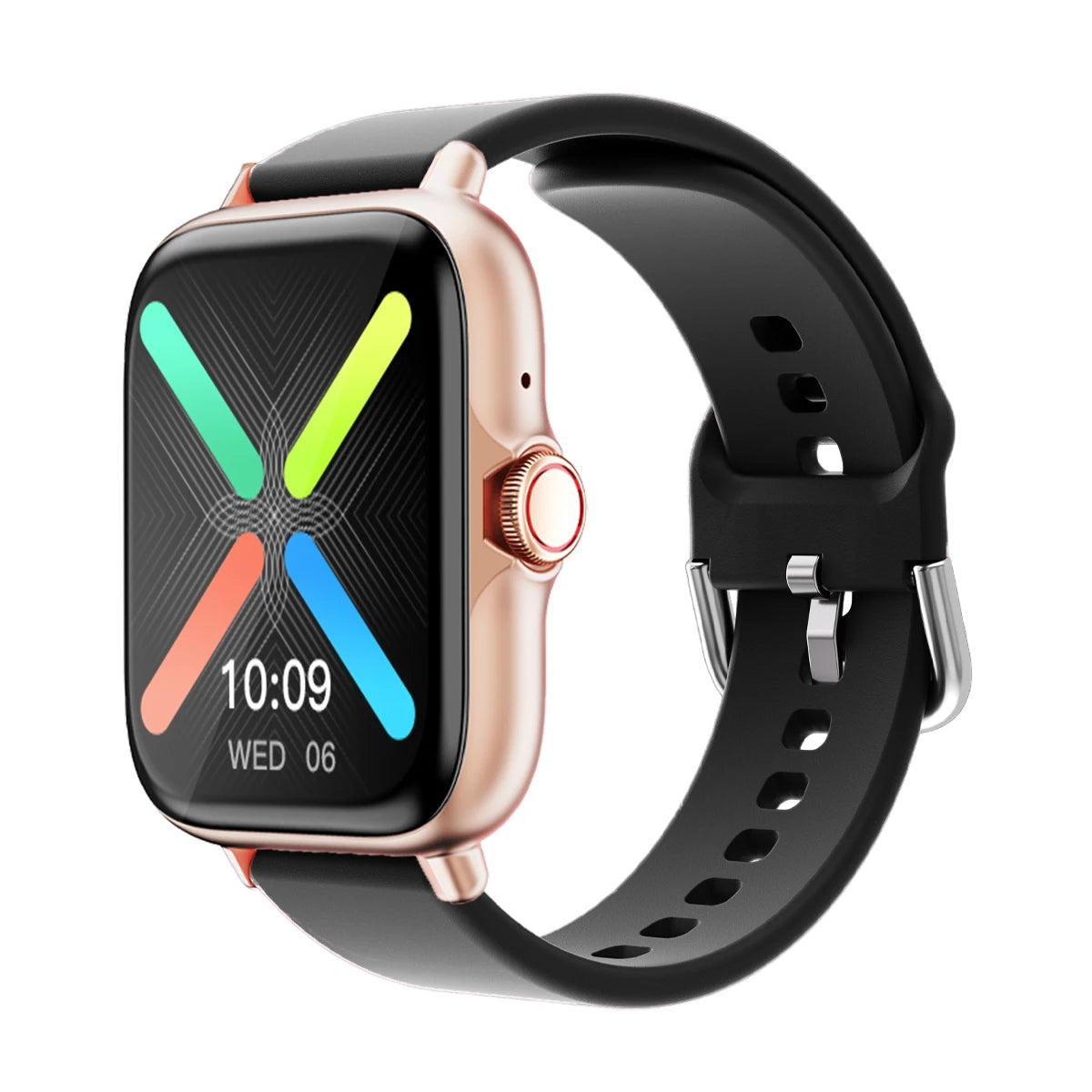 Relógio inteligente à prova d'água de 1,83'' com mensagem, resposta de chamadas, monitoramento do sono, pedômetro esportivo, alertas de informações para iPhone e Android
