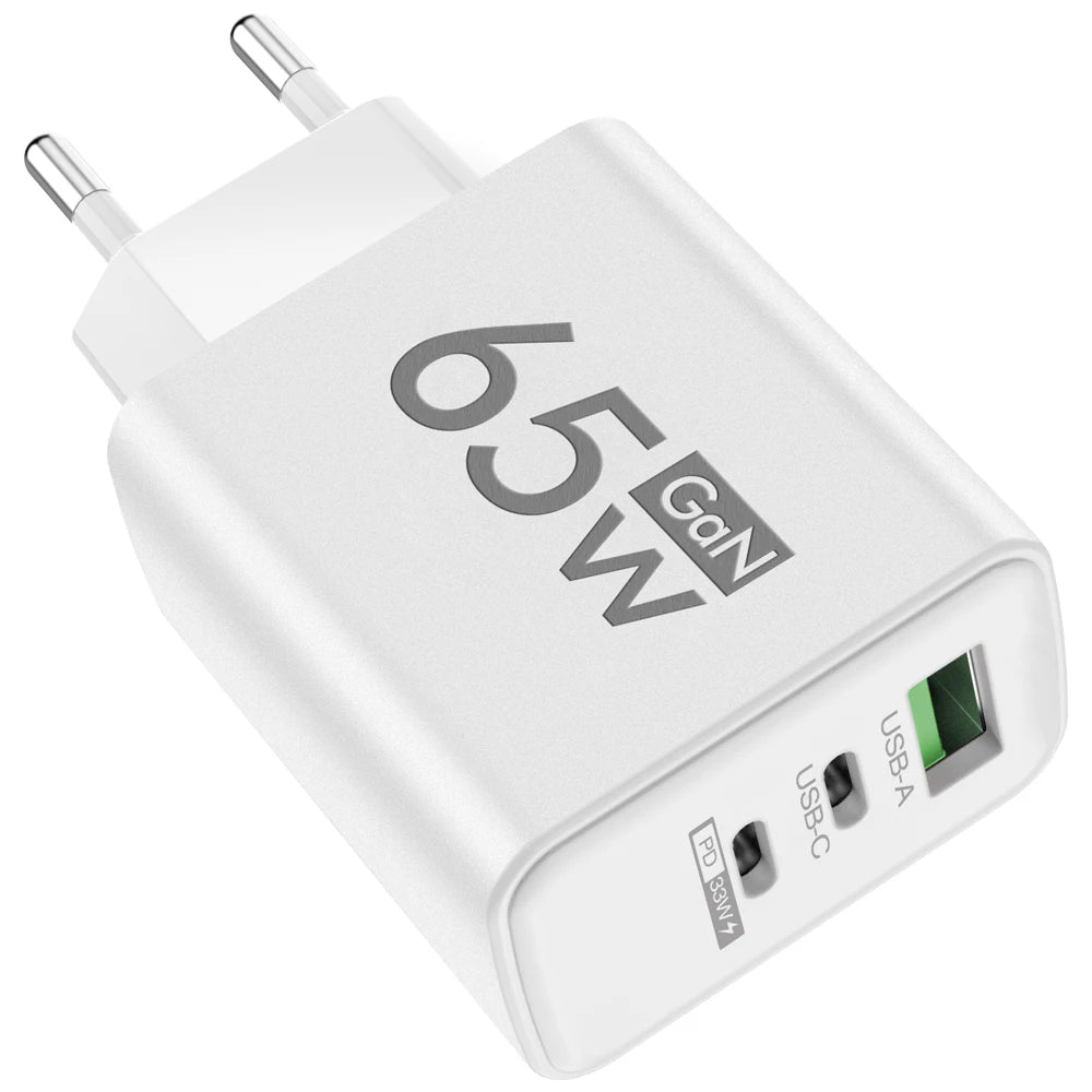 Maerknon 65W GaN Fast Charger – Multi-Port USB-C