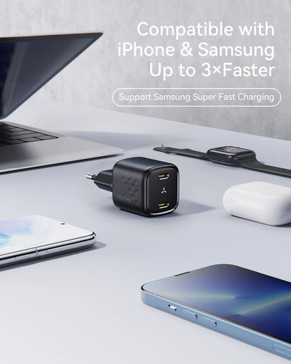 VOLTME 30W GaN III Fast Charger – Compact USB-C High-Speed Adapter