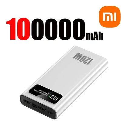 Carregador portátil Xiaomi USB-A/USB-C, 100000 mAh
