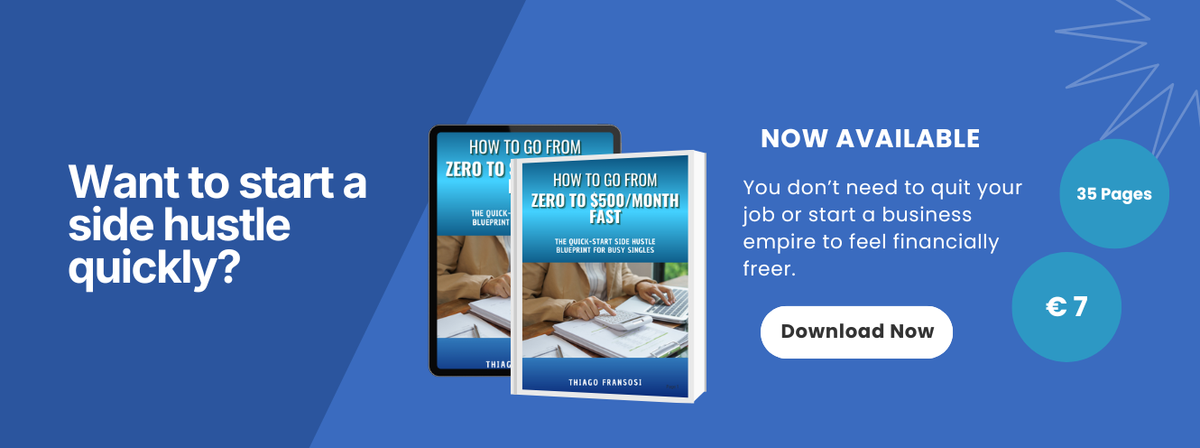 Banner with sell of e-book