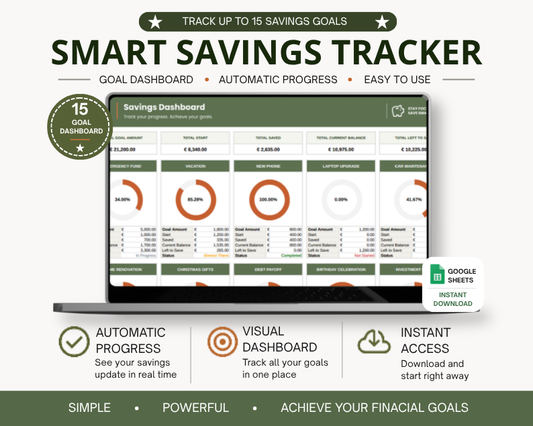 Smart Savings Tracker (Google Sheets)